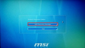 msi recovery manager