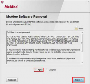удаление mcafee removal tool