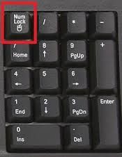 Почему не работают цифры на клавиатуре справа? (Решение)