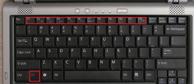Не работают клавиши F1 F12 на клавиатуре